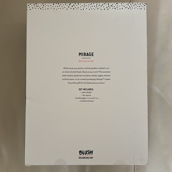 NIB NWT Drink Shaker Mixer Set Iridescent Oil Slick - Picture 2 of 3